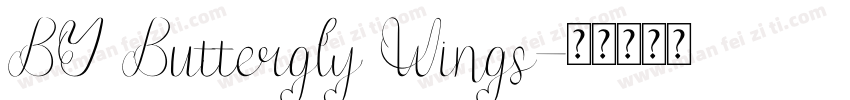 BY Buttergly Wings字体转换